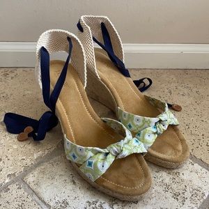 J. Crew wedge espadrilles, size 10